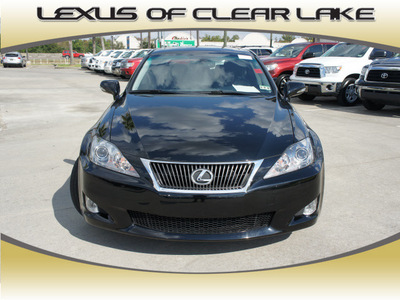 lexus is 250 2010 black sedan gasoline 6 cylinders rear wheel drive automatic 77546