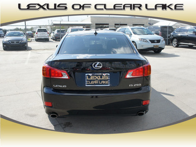 lexus is 250 2010 black sedan gasoline 6 cylinders rear wheel drive automatic 77546