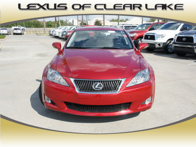 lexus is 250 2010 red sedan gasoline 6 cylinders all whee drive automatic 77546