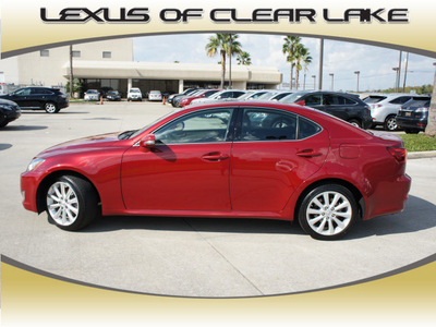 lexus is 250 2010 red sedan gasoline 6 cylinders all whee drive automatic 77546