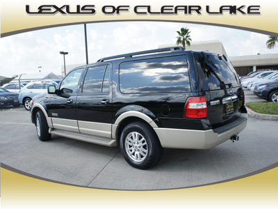 ford expedition el 2007 black suv eddie bauer gasoline 8 cylinders rear wheel drive automatic 77546