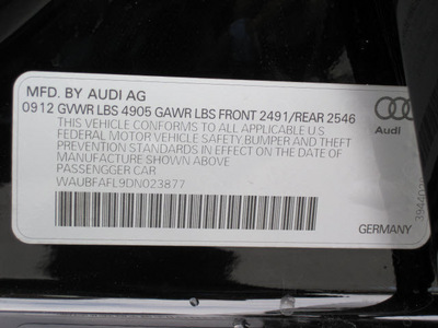 audi a4 2013 black sedan 2 0t quattro premium gasoline 4 cylinders all whee drive 8 speed tiptronic 46410
