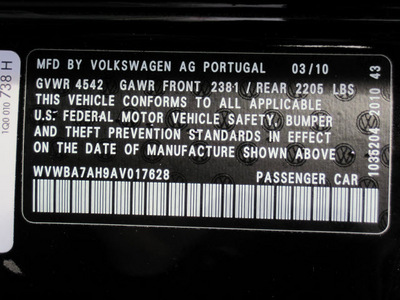 volkswagen eos 2010 black komfort gasoline 4 cylinders front wheel drive automatic 46410