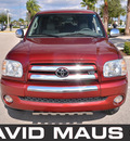 toyota tundra 2006 red x sp gasoline 8 cylinders rear wheel drive automatic 32771