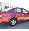 chevrolet sonic 2013 red sedan lt auto gasoline 4 cylinders front wheel drive automatic 77566