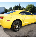 chevrolet camaro 2010 yellow coupe lt gasoline 6 cylinders rear wheel drive 6 speed manual 77531