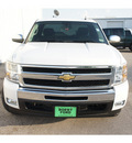 chevrolet silverado 1500 2010 white pickup truck lt flex fuel 8 cylinders 2 wheel drive automatic 77531