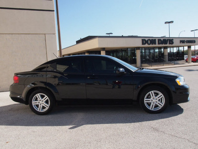 dodge avenger 2013 black sedan sxt gasoline 4 cylinders front wheel drive automatic 76011