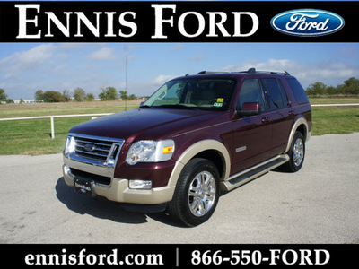 ford explorer 2007 dk  red suv eddie bauer gasoline 6 cylinders rear wheel drive automatic 75119