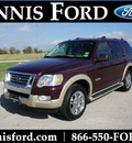 ford explorer 2007 dk  red suv eddie bauer gasoline 6 cylinders rear wheel drive automatic 75119