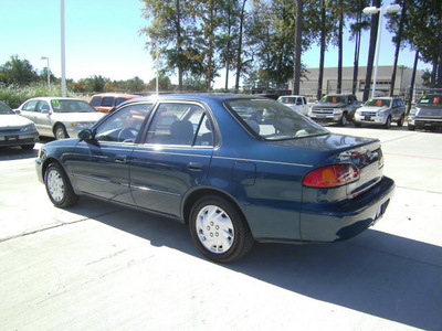 toyota corolla 2002 blue sedan le gasoline 4 cylinders front wheel drive automatic 75503