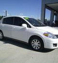nissan versa 2009 white hatchback 1 8 s gasoline 4 cylinders front wheel drive automatic 75503