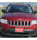 jeep compass 2011 red suv sport gasoline 4 cylinders 2 wheel drive manual 77338