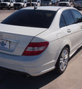 mercedes benz c class 2008 white sedan gasoline 6 cylinders rear wheel drive not specified 77338