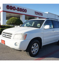 toyota highlander 2001 white suv gasoline 6 cylinders dohc all whee drive automatic 76543