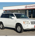 toyota highlander 2001 white suv gasoline 6 cylinders dohc all whee drive automatic 76543