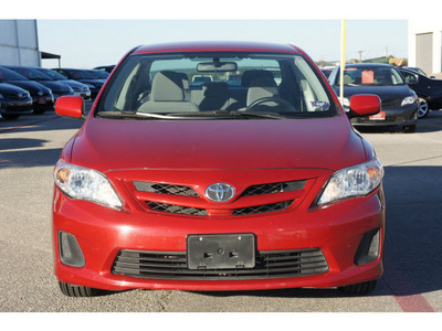 toyota corolla 2011 red sedan le gasoline 4 cylinders front wheel drive automatic 76543