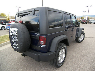 jeep wrangler 2013 dk  blue suv unlimited sport gasoline 6 cylinders 4 wheel drive automatic 81212