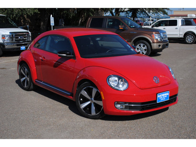 volkswagen beetle 2012 red hatchback turbo pzev gasoline 4 cylinders front wheel drive automatic 78539