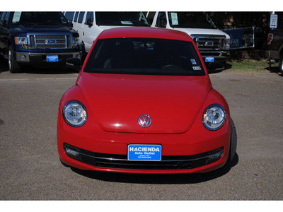 volkswagen beetle 2012 red hatchback turbo pzev gasoline 4 cylinders front wheel drive automatic 78539