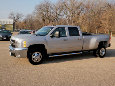 chevrolet silverado 3500hd 2008 silver ltz navi dvd diesel 8 cylinders 4 wheel drive automatic 55318