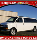 chevrolet express 2011 white van lt 3500 flex fuel 8 cylinders rear wheel drive automatic 27215