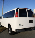 chevrolet express 2011 white van lt 3500 flex fuel 8 cylinders rear wheel drive automatic 27215