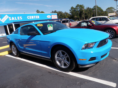 ford mustang 2012 lt  blue coupe v6 gasoline 6 cylinders rear wheel drive automatic 32401