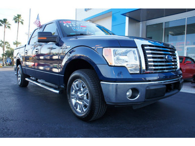 ford f 150 2010 dk  blue xlt gasoline 8 cylinders 2 wheel drive automatic 33177