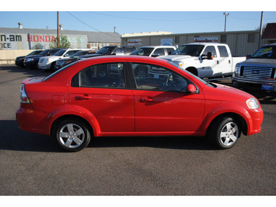 chevrolet aveo 2011 red sedan lt gasoline 4 cylinders front wheel drive automatic 78539