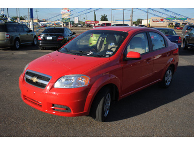 chevrolet aveo 2011 red sedan lt gasoline 4 cylinders front wheel drive automatic 78539