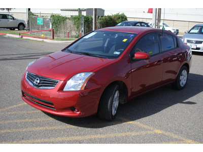 nissan sentra 2012 dk  red sedan gasoline 4 cylinders front wheel drive automatic 78552
