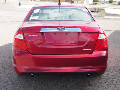 ford fusion 2011 red sedan sel 6 cylinders automatic 78861