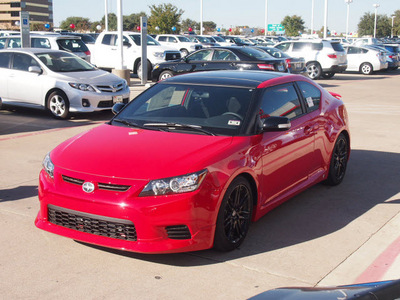 scion tc 2013 red coupe rs 8 0 gasoline 4 cylinders front wheel drive automatic 76053