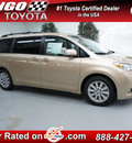 toyota sienna 2013 tan van xle 7 passenger gasoline 6 cylinders all whee drive automatic 91731