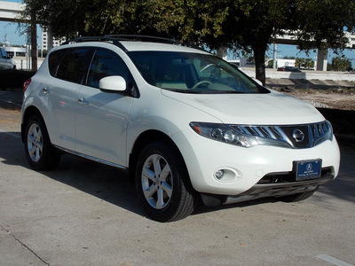 nissan murano 2009 off white suv sl 6 cylinders automatic with overdrive 77074