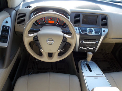 nissan murano 2009 off white suv sl 6 cylinders automatic with overdrive 77074