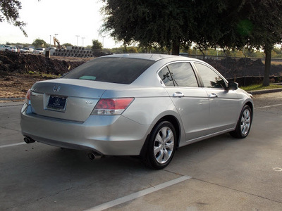 honda accord 2009 silver sedan ex l v6 6 cylinders automatic with overdrive 77074