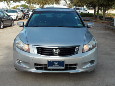 honda accord 2009 silver sedan ex l v6 6 cylinders automatic with overdrive 77074