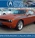 dodge challenger 2011 orange coupe r t classic 8 cylinders shiftable automatic 77074