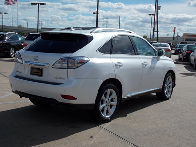 lexus rx 350 2010 white suv 6 cylinders shiftable automatic 77074