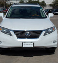 lexus rx 350 2010 white suv 6 cylinders shiftable automatic 77074