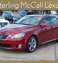 lexus is 250 2010 red sedan 6 cylinders shiftable automatic 77074