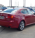 lexus is 250 2010 red sedan 6 cylinders shiftable automatic 77074