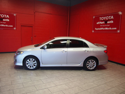 toyota corolla 2010 silver sedan s gasoline 4 cylinders front wheel drive automatic 76116