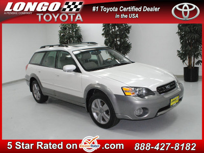 subaru outback 2005 white wagon 3 0 r l l bean edition gasoline 6 cylinders all whee drive automatic 91731