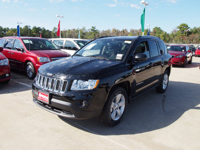 jeep compass 2013 black suv latitude gasoline 4 cylinders 2 wheel drive automatic 77388