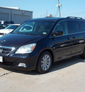 honda odyssey 2007 black van touring gasoline 6 cylinders front wheel drive automatic with overdrive 77074