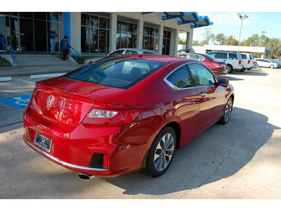 honda accord 2013 red coupe ex l gasoline 4 cylinders front wheel drive automatic 77339