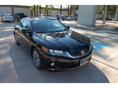 honda accord 2013 black coupe ex l gasoline 4 cylinders front wheel drive automatic 77339